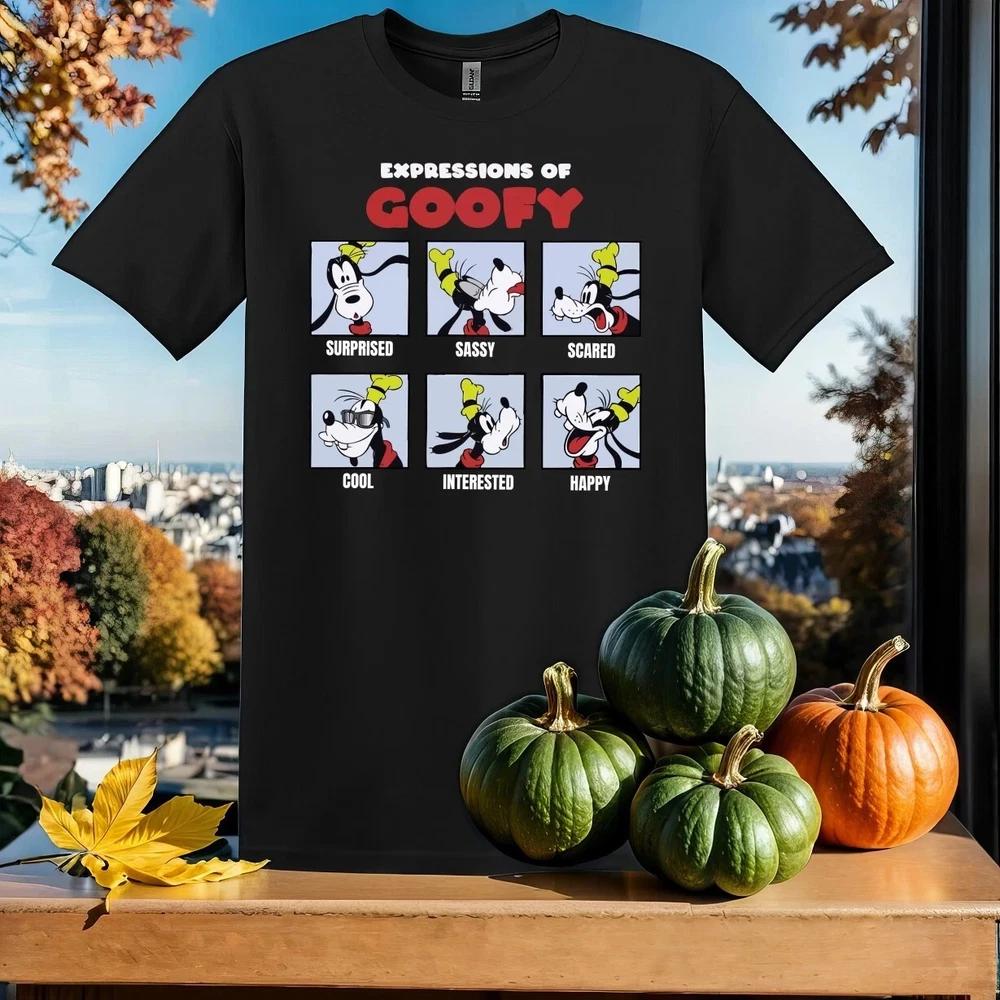Expressions Of Goofy Graphics Black TShirt Size S5XL S