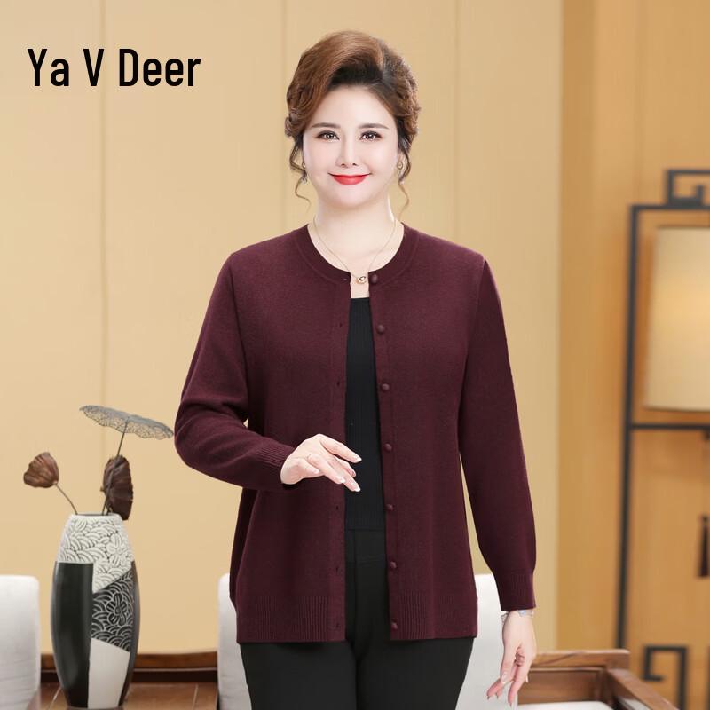 Yalu Women s Embroidered Round Neck Knit Sweater XL