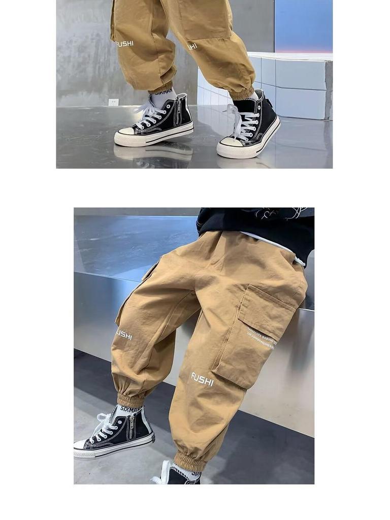 2025 Boys' Trendy Cargo Pants - Stylish Spring & Autumn Fashion