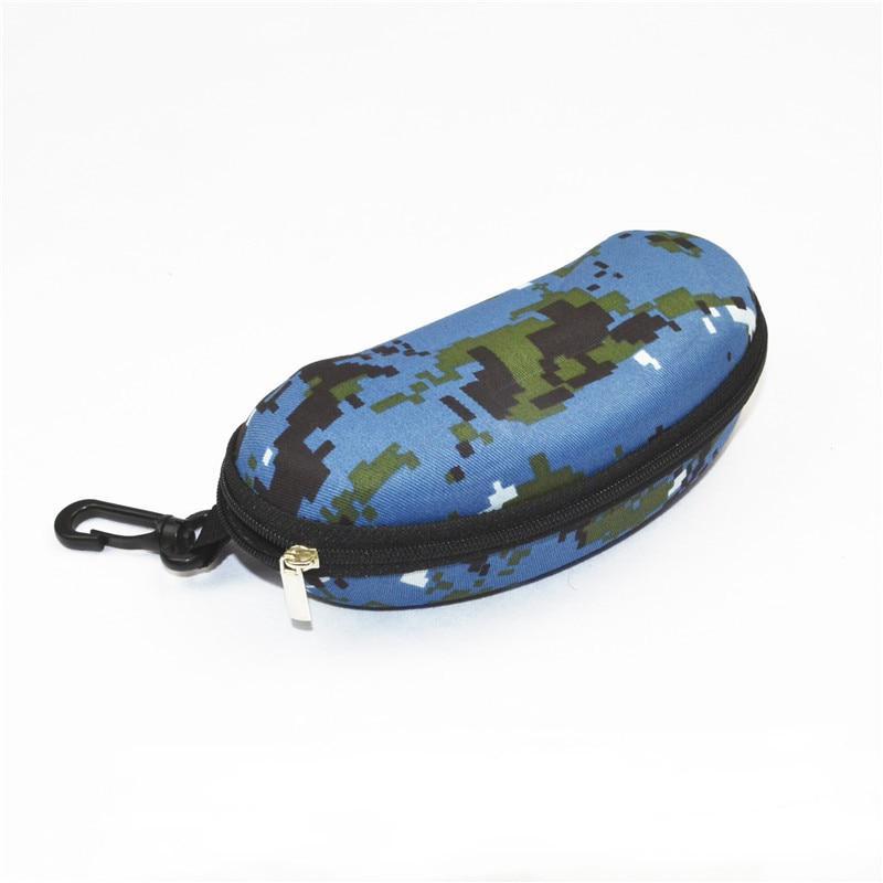 1Pc Camouflage Spectacle Case Sunglasses Case Zipper Spectacle Case Compressive Soft Package Sheet Spectacle Case