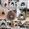 Deep Sleep Pumpkin Kennel Semi-closed Cats Kennel Rabbit Fur Autumn and Winter Nest Pad Pet Kennel Small and Medium-sized Dogs