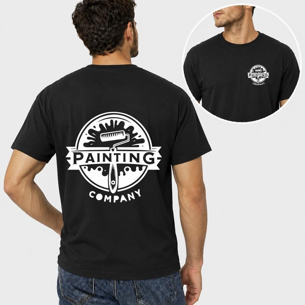 Unisexs Personalised Work T Shirt Custom Trade Company Logo Painter Decorator Gift