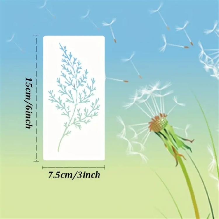 Kindersichere Zeichenübungs-Sets 18 Präzise Geschnittene Wildblumen-Schablonen Wiederverwendbare Kunststoff-Kunstführer Für Schulprojekte Kreatives Lernen