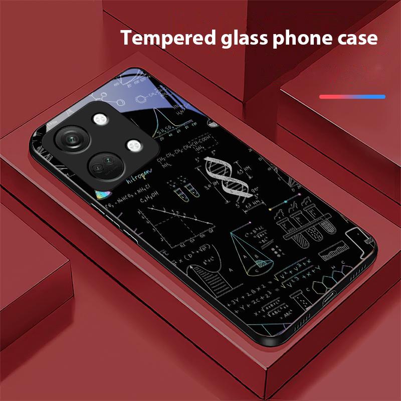 Lehrelemente Für OnePlus Nord 3 5 6T 7 Pro 8 12 10T Reno8 Lite 5G 10R Nord N30 Hartschale Gehärtetes Glas Handyhülle Schwarz