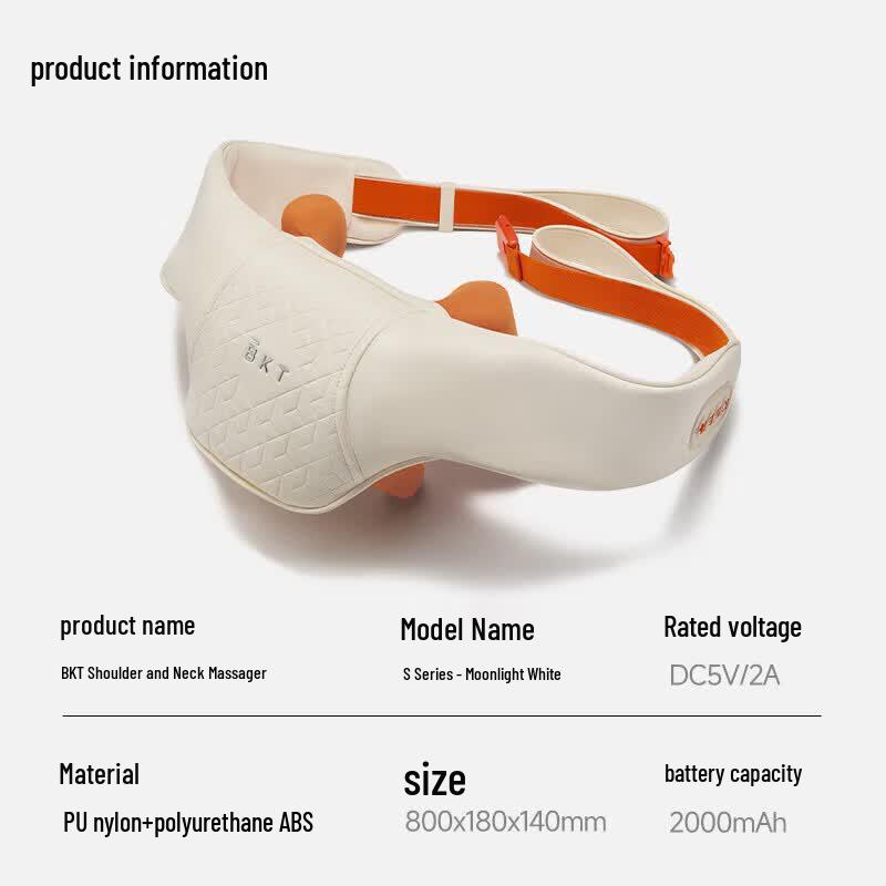 BKT Neck and Shoulder Massager Pillow CN plug (adapter included)
