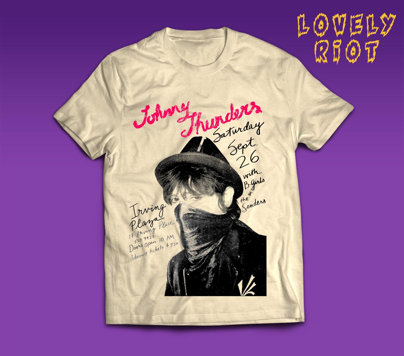 T-Shirt to Thunders inspiration. Punk Rock, vintage Tee, Heartbreakers, CBGB, Glam, 70s Glam Style, NYC Underground 4XL