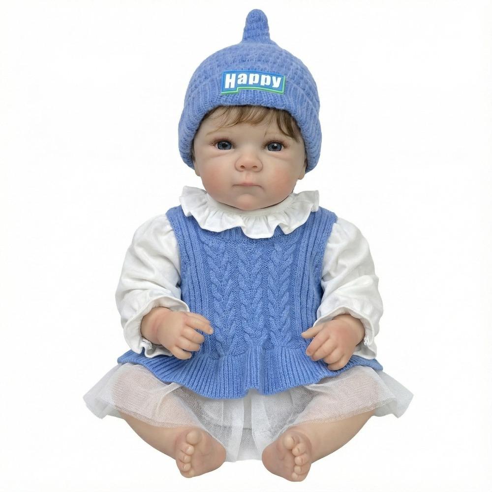 18 Inch Implanted Mohair Simulation Doll Bettie Full Silicone Body Bathable Newborn Dolls Realistic Play House Toy Baby Doll Child Birthday Xmas Gifts