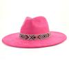 Suede Fedora Hat Autumn Black Big brim Jazz Hat Suede 2023 Latest Wholesale Jazz Hat for Men and Women Fedora sombrero hombre