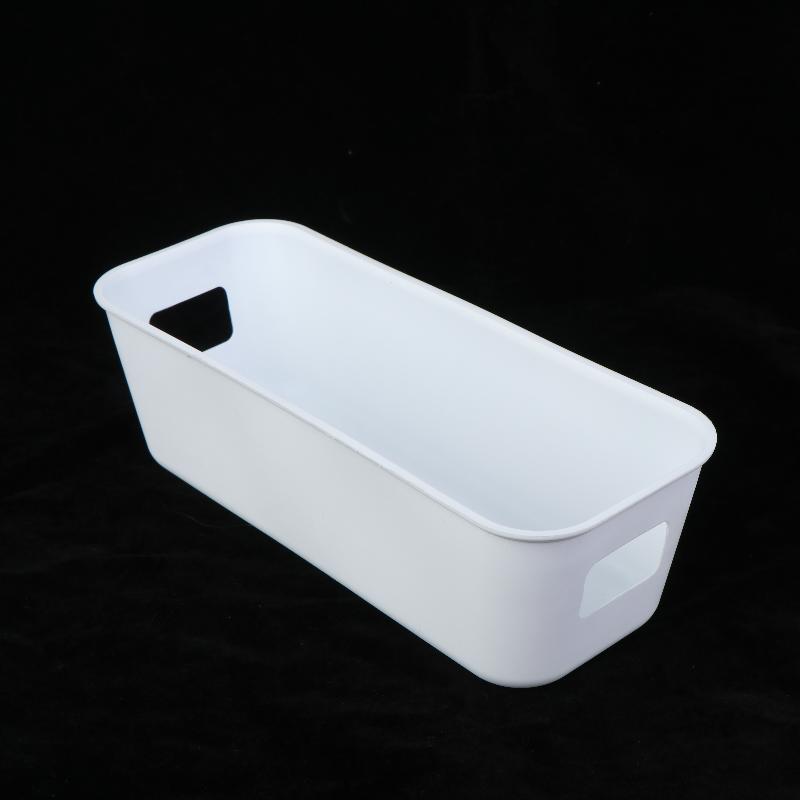 4Pcs Plastic Storage Boxes White Suitable For Drawer Shelf Wardrobe Office Bedside Store Phone Cases Socks Space-Saving