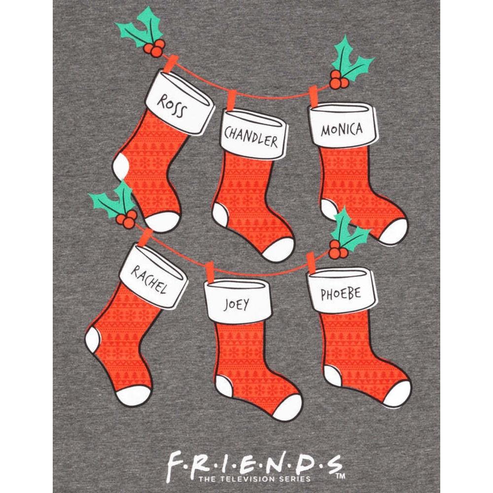 Friends Womens/Ladies Stocking Christmas T-Shirt