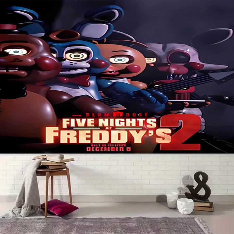 1pc Cartoon Five Nights at Freddys Tapestry, Living Room, Bedroom, Office, Party Decor, Ideal Festive Gift