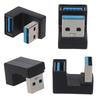 5Gbps Up & Down 180 Degree Angled USB 3.0 Adapter A Male to Female Extension Connector Work for LTE Adapter to Powerbank