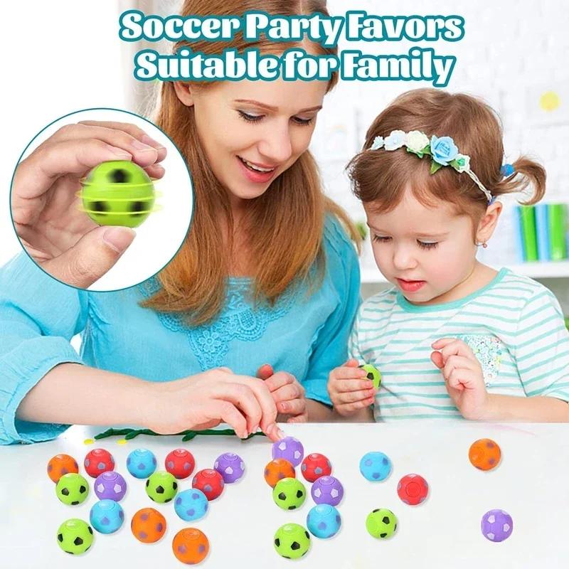 10PCS Fidget Spinner Sports Balls - Stress Relief Toys, Party Favors for Kids Birthday Gift  Treasure Box Toys, Classroom Prizes