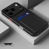 iPhone 17/16 Pro Max Card Holder Case, Apple 15 Pro Color Block Silicone Case for iPhone 13/12.