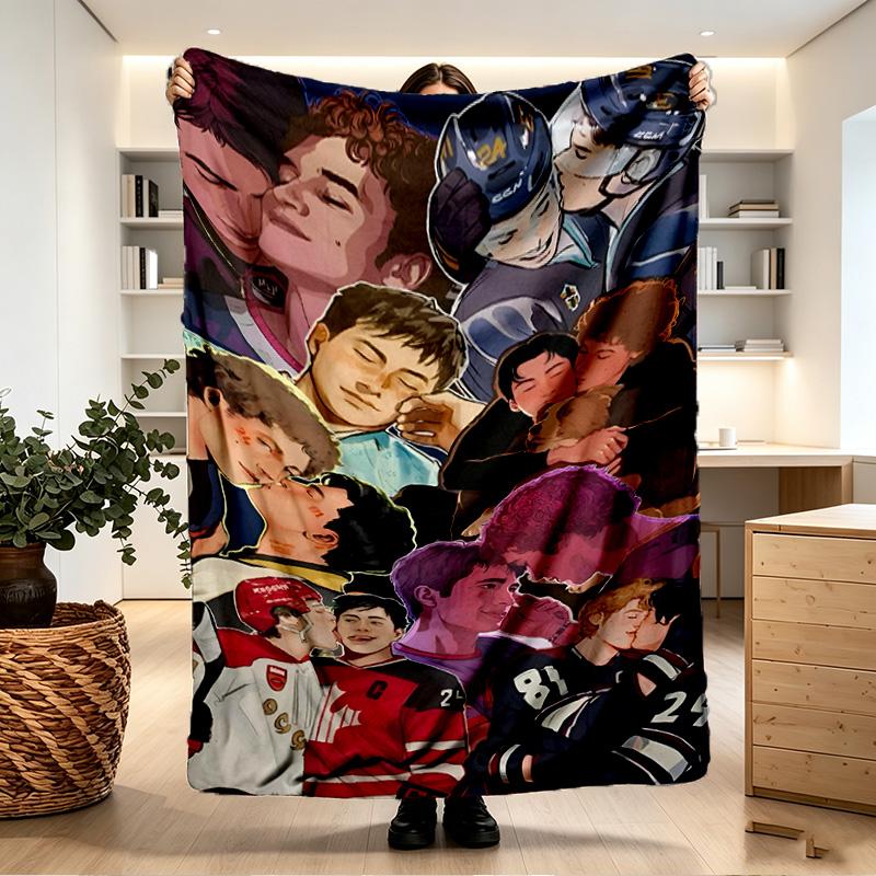 Heated Rivalry Print Blanket - Soft & Comfortable, for Bedroom, Travel, Sofa, Home Decoration - Birthday Christmas Gift for Friend