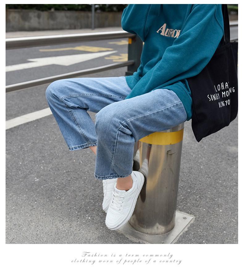 2025 Loose High-Waisted Straight-Leg Jeans for Women, Korean Style, Slimming, Plus Size, Student BF Style
