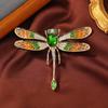 Exquisite Rhinestone Dragonfly Brooch – Fashionable Shawl Corsage Accessory