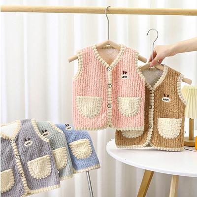 Herbst Weste Kinder Oberbekleidung doppelseitige Samt Ärmellose Jacken Kinder Kleidung Kleinkind Weste Fleece Baby Kinder Weste