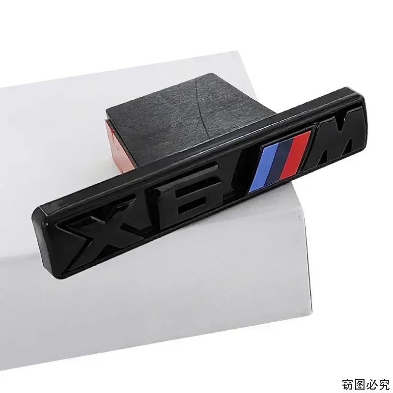 

New BMW Car Front Grille Emblem Sticker Badge for M Power X2M X3M X4M X5M X6M F70 E90 E36 E83 F48 G01 F39 Logo Decor Accessories