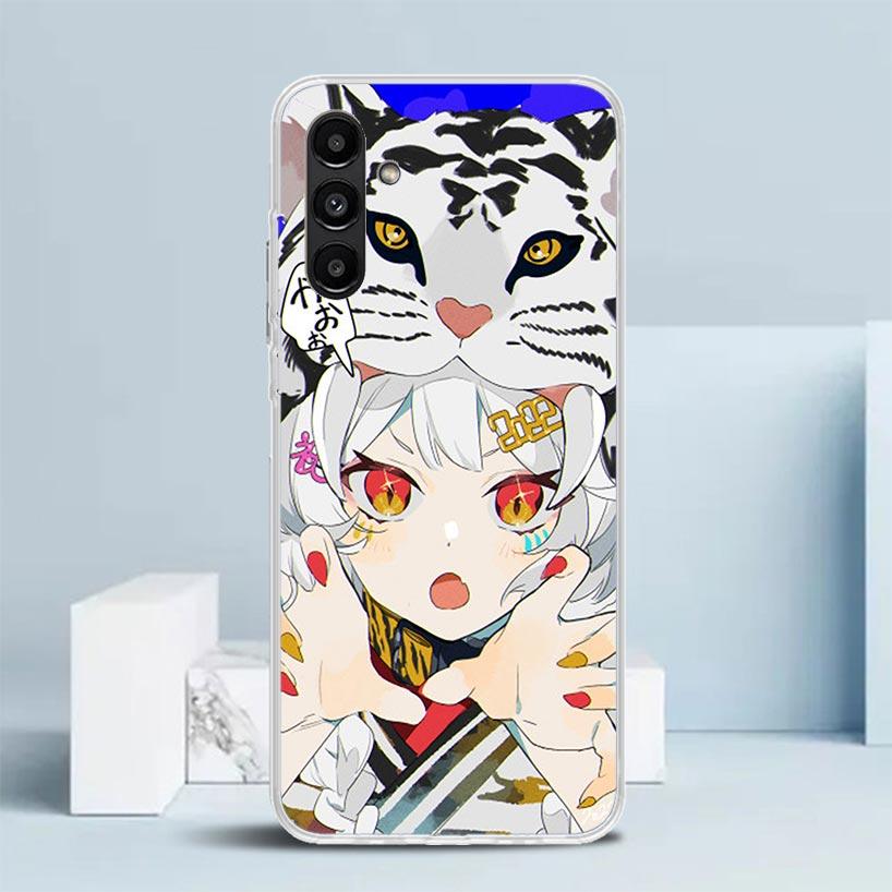 Cute Anime Girl INS Phone Case For Samsung Galaxy A17 A37 A57 A16 A15 A14 A13 A56 A55 A54 A53 A36 A35 A34 A33 A26 A25 A24 A23 Ga