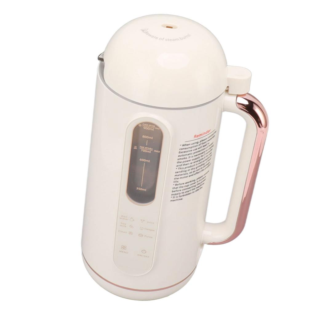 Sojamilchbereiter, automatischer Hochgeschwindigkeitsmixer, cremeweiß, multifunktionaler Nussmilchbereiter für zu Hause