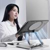 Foldable Computer Stand with Ventilation Holes Heat Dissipation Adjustable Rotations Height for 15.6inch Laptops