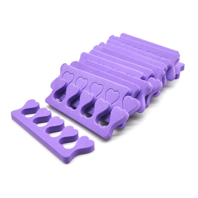 100 PCS/LOT Professional Nail Art Toes Separators Fingers Foots Divider Sponge Soft Gel UV Beauty Tools Polish Manicure Pedicure