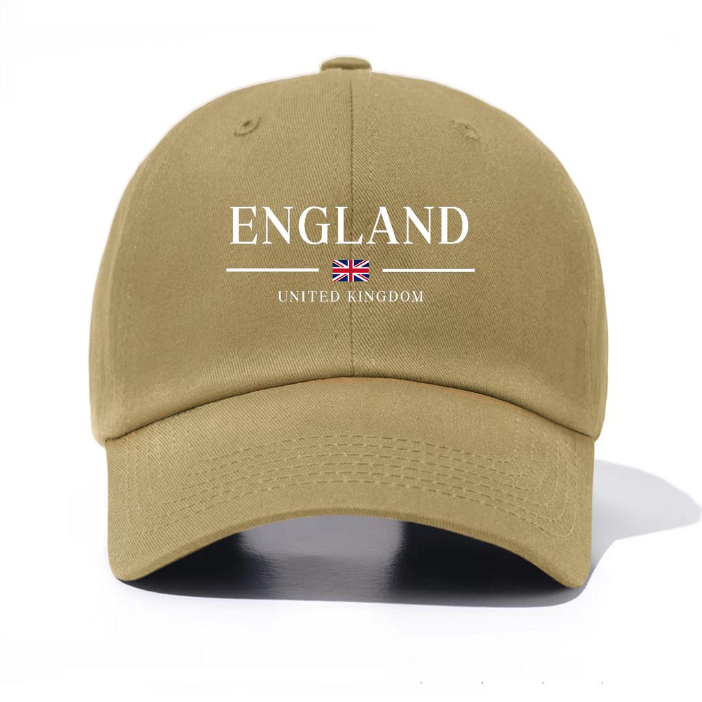 1 Stück Baseballkappe mit England-Print für Erwachsene, Minimalistischer Retro-Stil, Lässig, Weich, Verstellbar, Dad Hat, Perfekt als Geschenk
