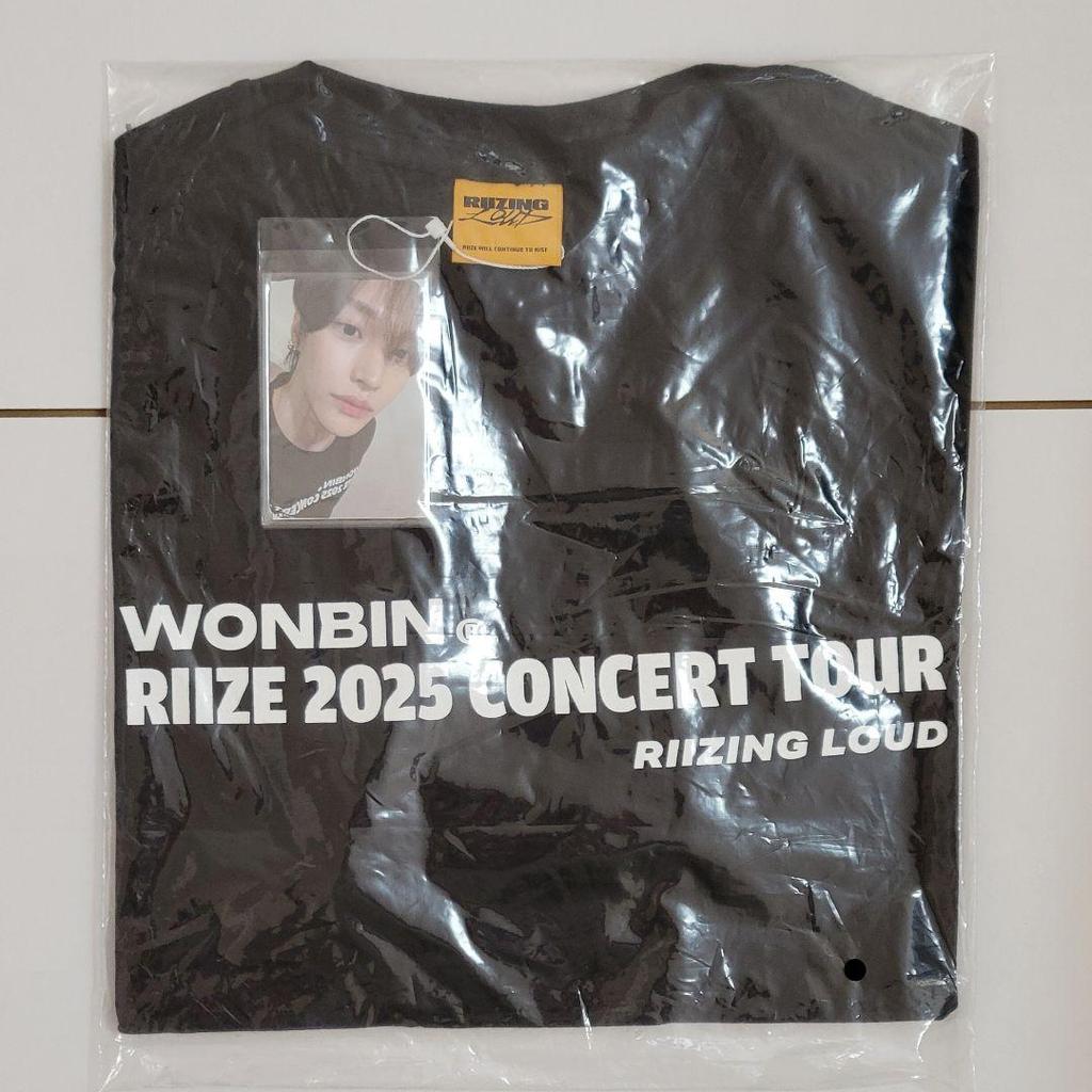 [USED] RIIZE Won Bin Seoul Concert T-shirt Black RIIZINGLOUD2