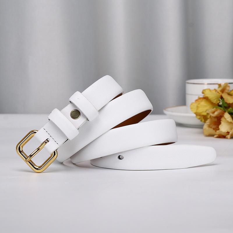 2.4Cm New Napa Leather Lady College Style Belt Female Japanese And Korean Fashion Trend Versatile Fairy Style Belt