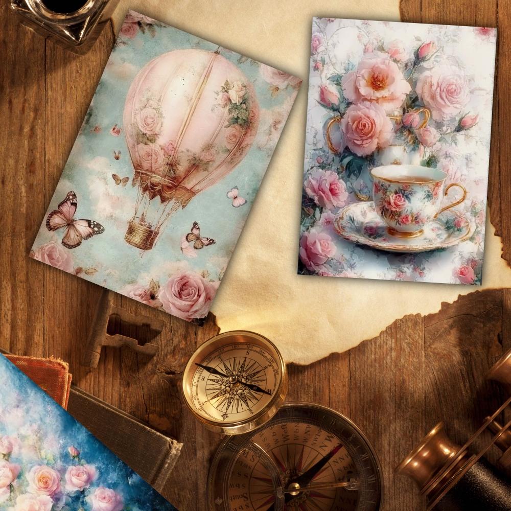 32pcs, Retro and Mysterious Postcards, Beautiful and Elegant, Roses, Clowns, Girls, Mailing Cards, Festival Cards