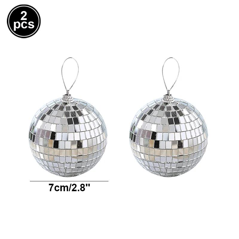 70s 80s 90s Disco Birthday Party Decoration Plastic Tablecloth Disco Mirror Ball Cake Topper Decoration Wedding Hanging Pendants