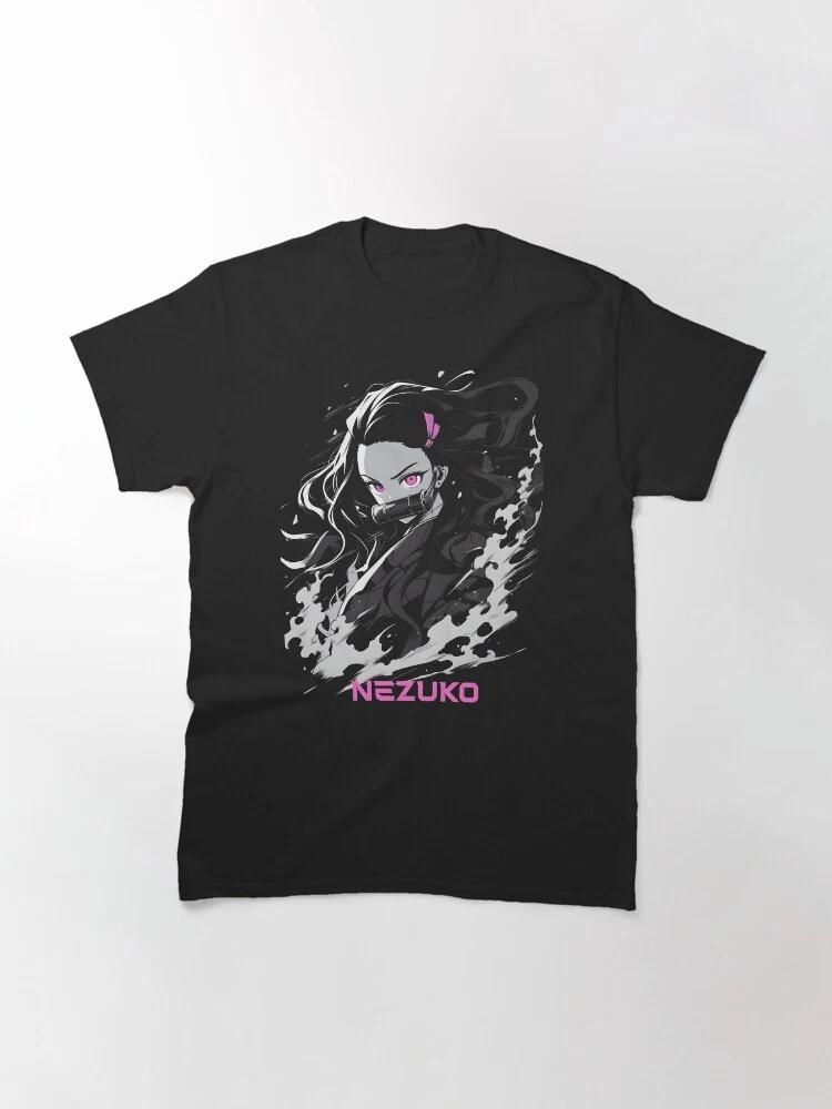 Anime Beautiful Nezuko Demon Slayer Basic T Shirt S