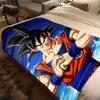 1PC Son Goku  Print Flannel Blanket, High Quality All Seasons, Home Decor, Warmth and Comfort, Perfect for Christmas Gifts