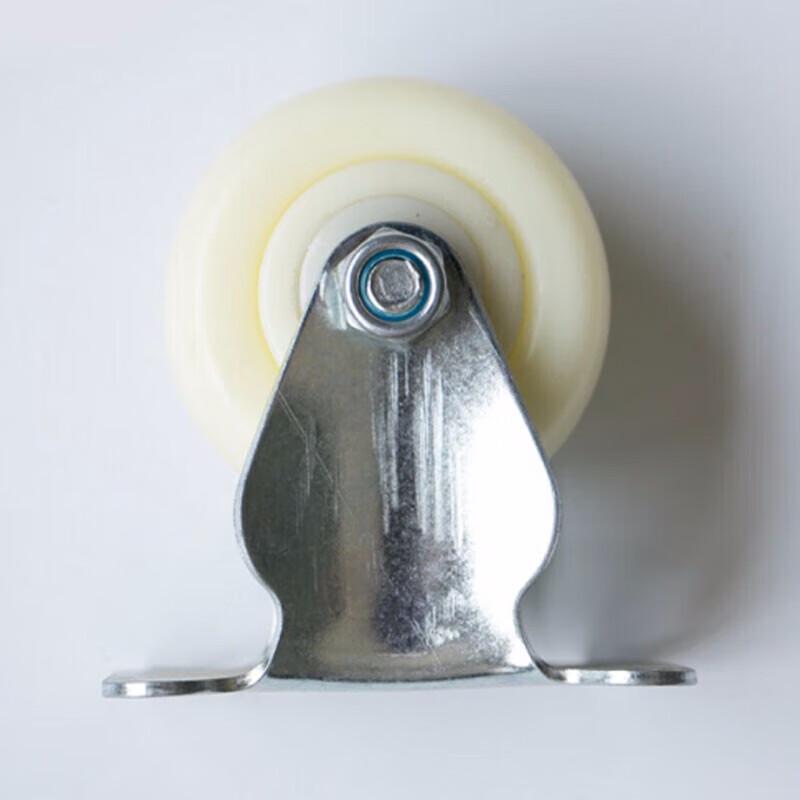 Bingyu White Nylon Industrial Caster Wheel Set