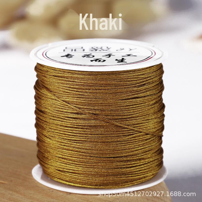 Taiwan Jade Line No. 72: 50m Hand-Woven DIY Rope for Jewelry and Beading