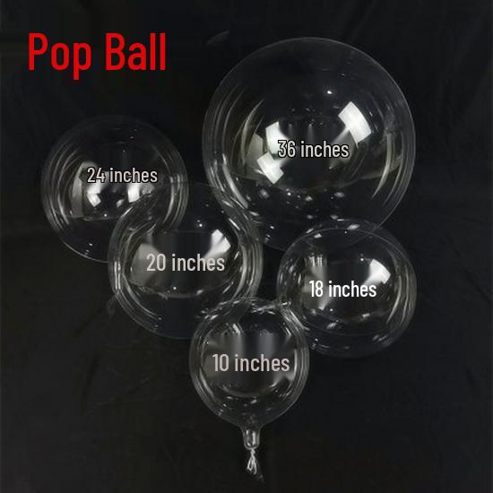 Valentine's Day Transparent Bopo Balloons for Decorations