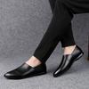 Fashion Men Shoes slip on Genuine Leather Male Casual Men Shoes hole summer Comfortable Formal Loafer Business Office Formal Dress Shoes