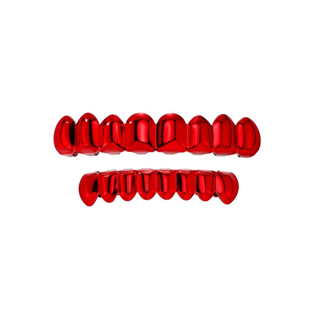 1Pcs/Set Halloween Jewelry 8 Teeth Top Bottom Grills Y2K Party Cosplay Teeth Rapper