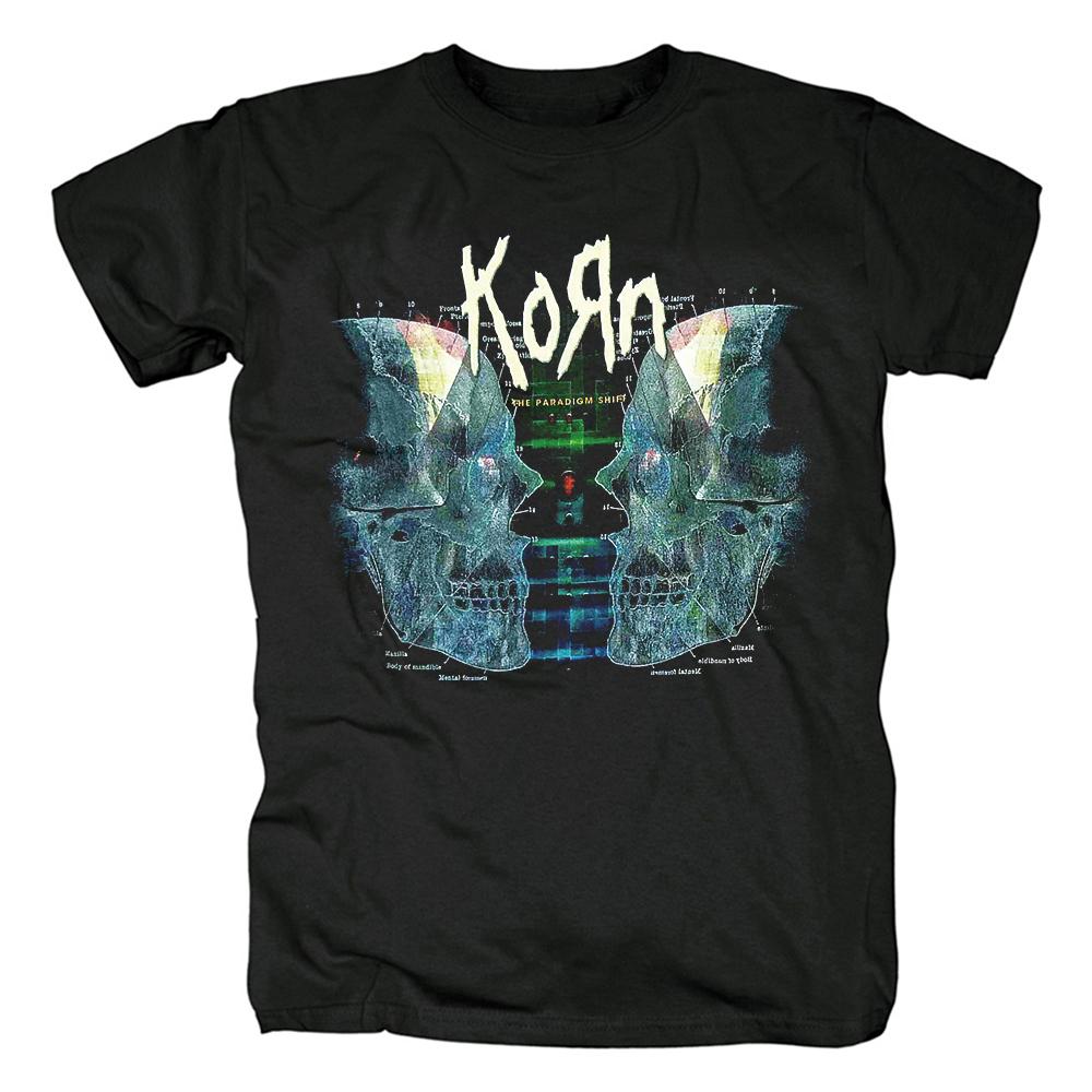 KORN Cohen Band Metal Rock Heavy Metal Punk Europäische und Amerikanische Musik Baumwolle Herren und Damen Rundhals Lockeres T-Shirt