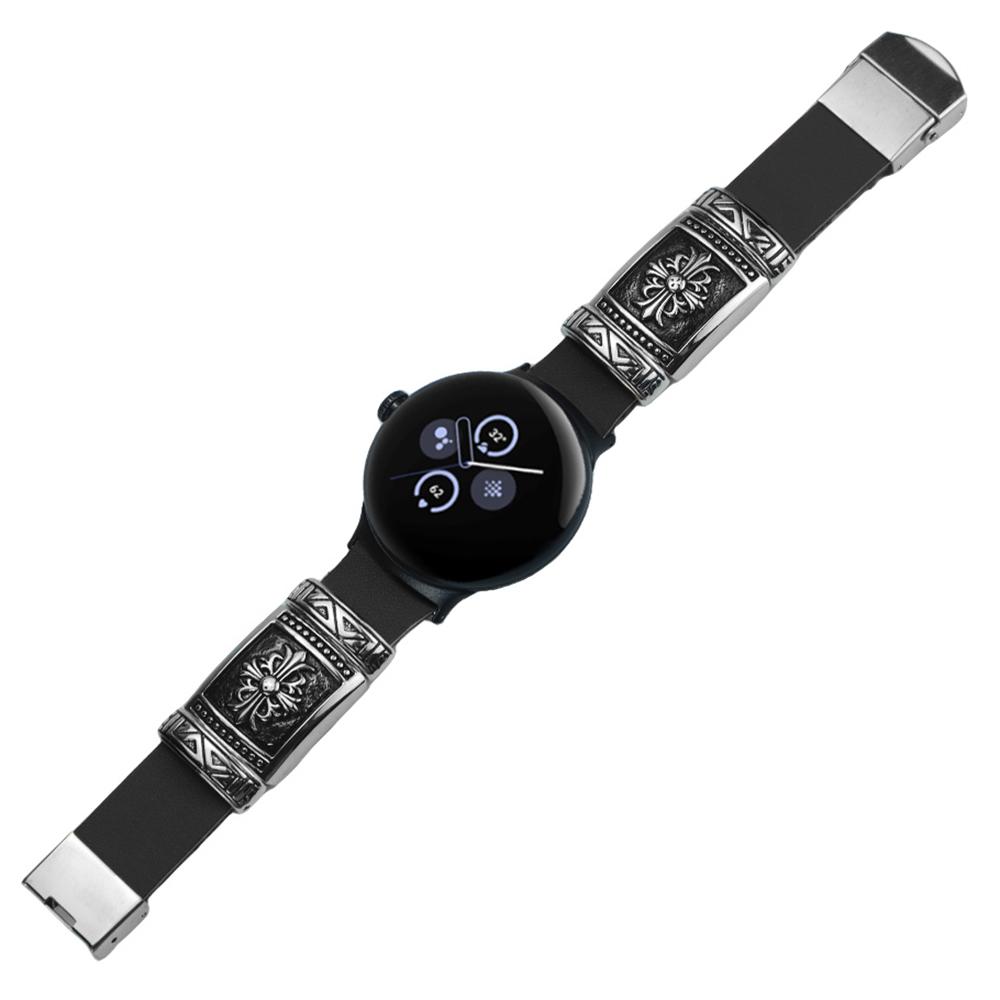 Für Google Pixel Watch 3 41mm/Watch 2/Pixel Watch Ersatzarmband Ethnische Geprägte Armbänder Uhrenarmband