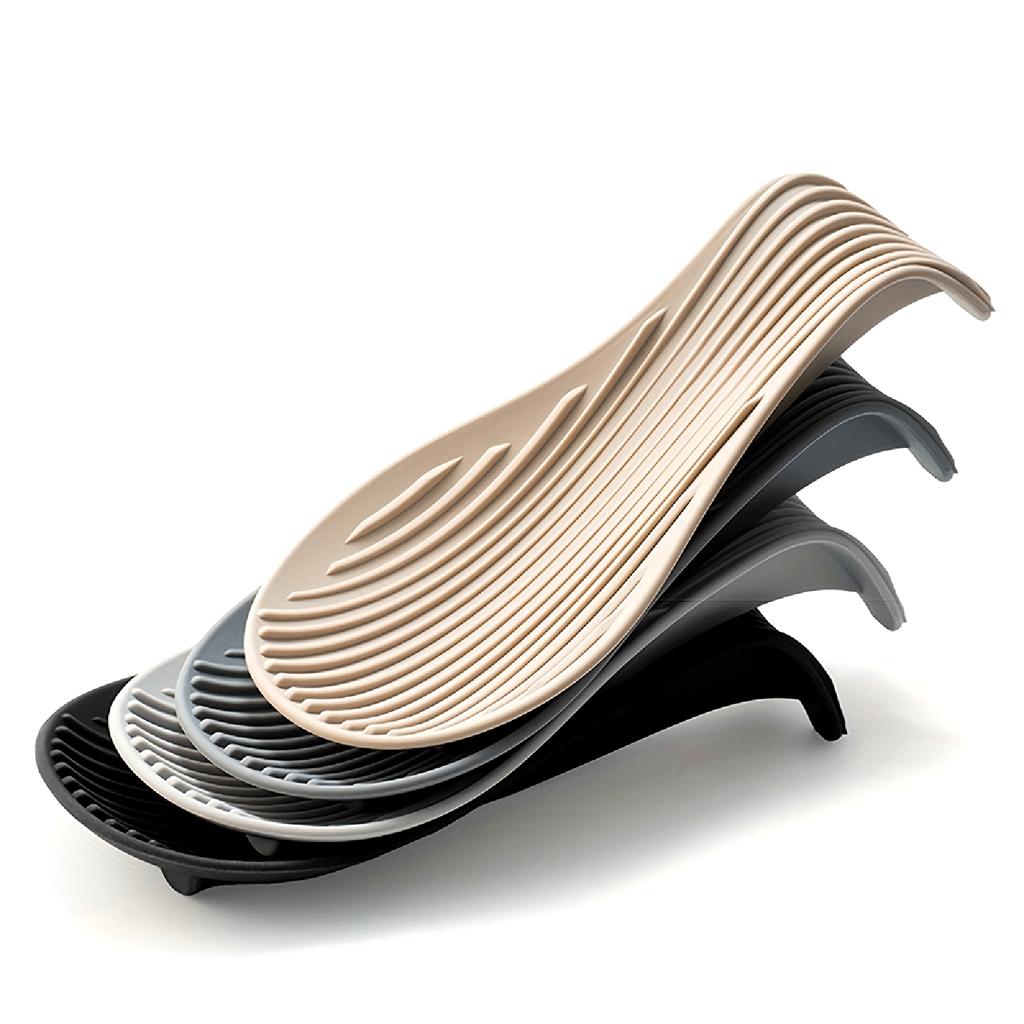 Silicone Kitchen Utensil Rest – Heat-Resistant Spoon Holder And Spatula Tray For Countertop Organization