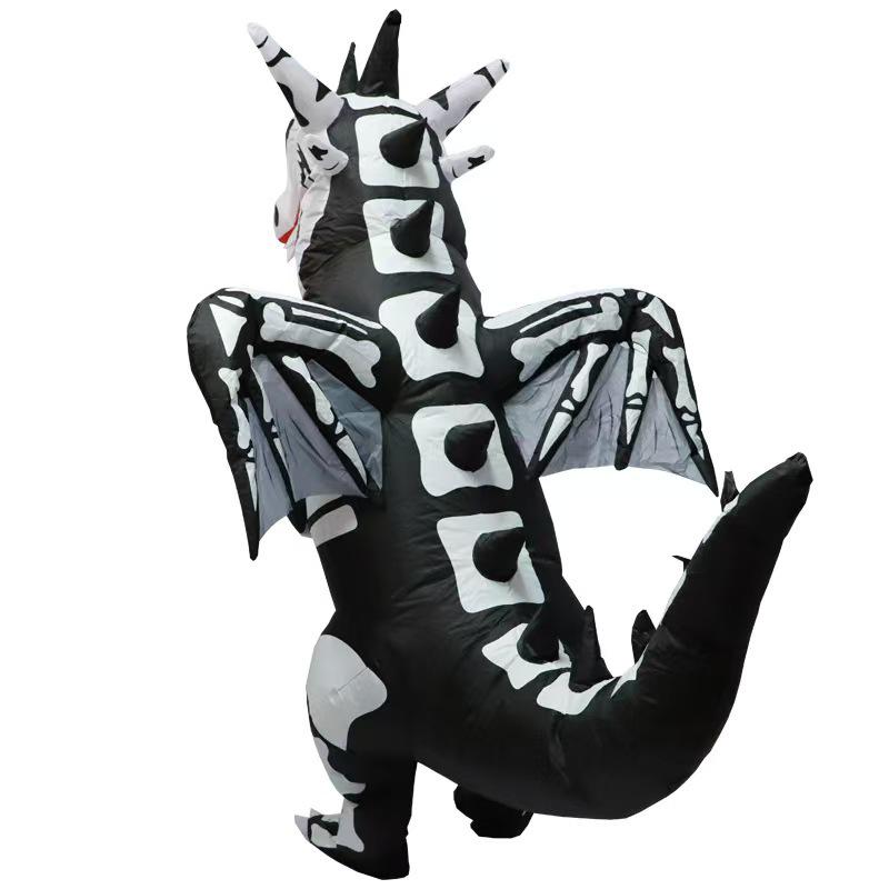 Halloween Ribs Tyrannosaurus Rex & Pterodactyl Inflatable Cartoon Costume Props for Parties