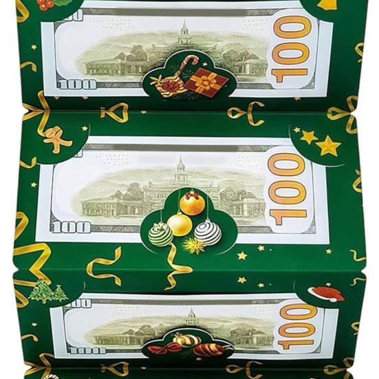 Vánoční obálky na peněžní dárky 6 přihrádek Držák na peníze a dárkové karty na hotovost DIY sváteční překvapení Peněžní obálka pro vánoční párty potřeby