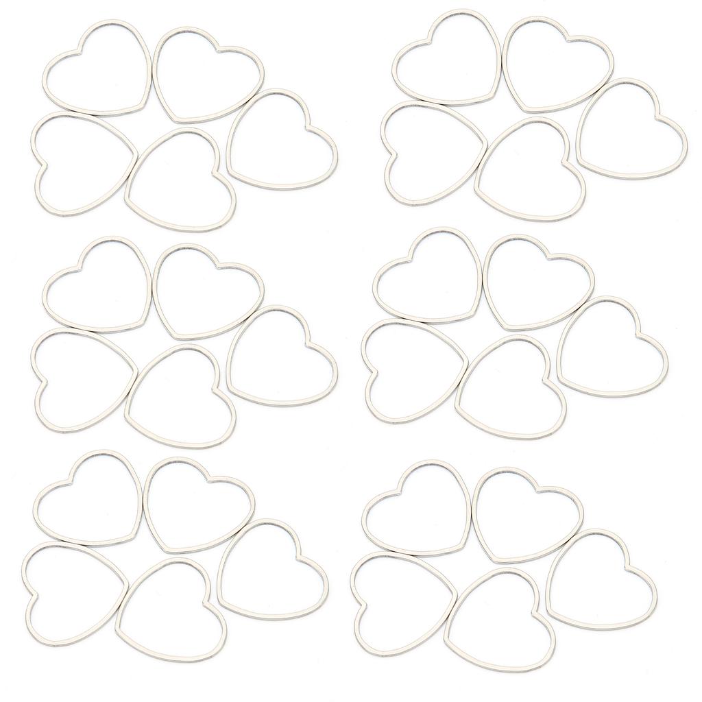 30pcs Hollow Frame Pendants Resin Craft Open Bezels Jewelry Necklaces Earrings Making Supplies