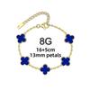 13MM Titanium Steel Four-leaf Clover Bracelet Small Fresh Fashion Petals 18K Does Not Lose Color Ladies Bracelet