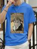 Retro Styled Cat Calling Out Prints TShirts Womens Summer Cotton Tops Loose ONeck Soft Short Sleeve T Shirts Casual Clothes