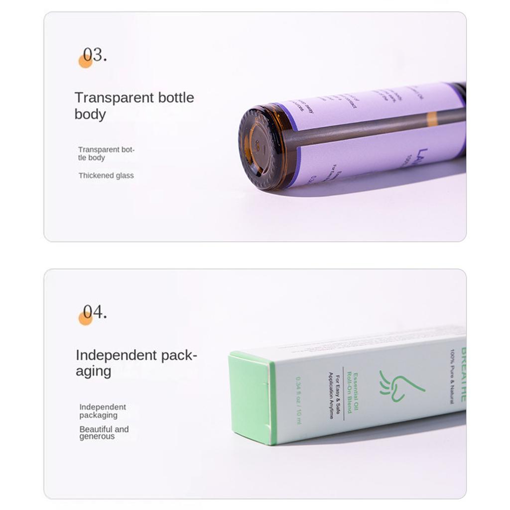 10ML Essential Oil Roll On for Relaxation Aromatherapy Roller Bottle Travel Size Skin Safe Essential Oils for Women Men for Self Care Gifts