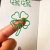 25pcs Cute INS Green Four-leaf Clover Paperclips Lovely Scrapbook Decor Binder Clip Office Document Bill Binding School Supplies