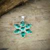 Aqua Apatite Gemstone Handmade 925 Sterling Silver Jewelry Pendant 1.77" M-75